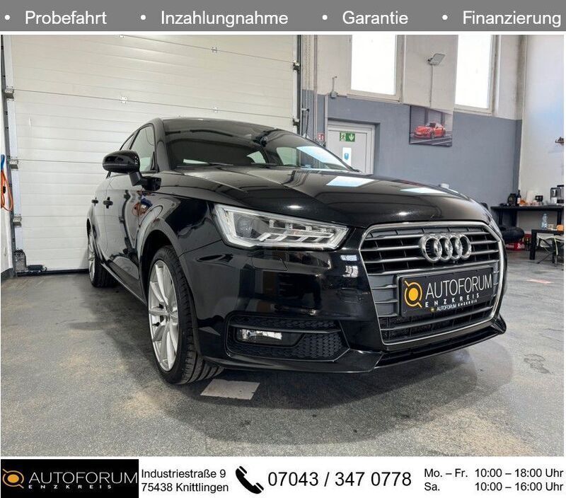Schwarz Gebraucht 2015 Audi A1 S-Line Kleinwagen | 14.890 € (Etwas zu teuer) - Bild 1/3