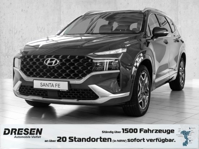 Grau Gebraucht 2021 Hyundai Santa Fe Signature SUV | 35.240 € (Etwas zu teuer) - Bild 1/4