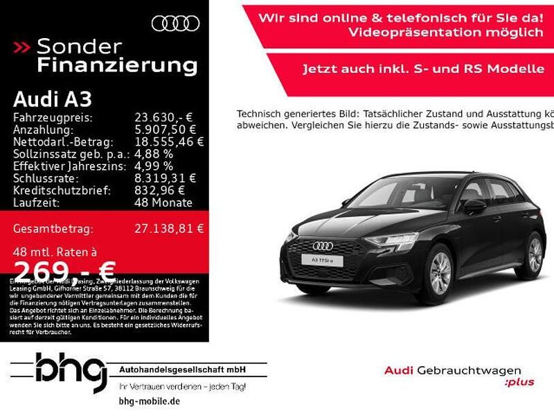 Schwarz Gebraucht 2022 Audi A3 e-tron Ambiente Kleinwagen | 23.630 € (Guter Preis) - Bild 1/4