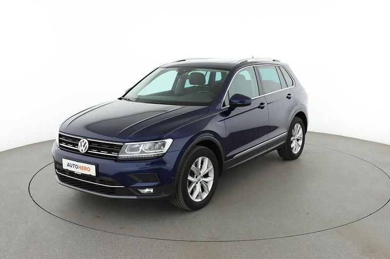 Blau Gebraucht 2018 VW Tiguan Highline SUV | 21.980 € (Guter Preis) - Bild 1/3