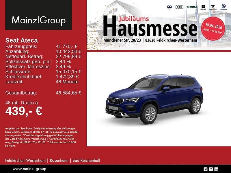 Neu Seat Ateca 150 PS (110 kW) 2026 Blau SUV