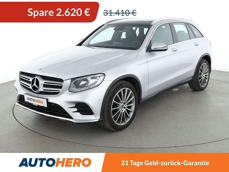 Iridiumsilber Gebraucht 2017 Mercedes GLC250 AMG line SUV | 28.790 € (Fairer Preis) - Bild 1/3