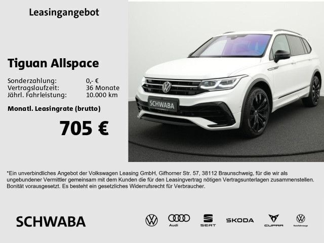 Oryxweiß perlmutteffekt Gebraucht 2024 VW Tiguan Allspace R-line SUV | 51.910 € (Teuer) - Bild 1/4