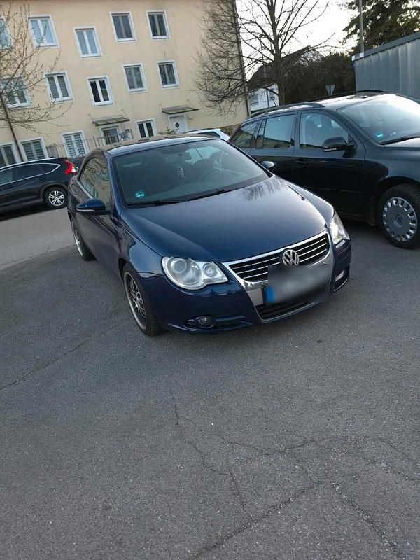 Second-hand VW Eos 120 CP (88 kW) 2008 Albastru Cabrio