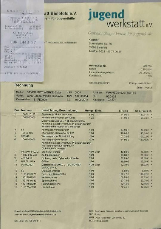 Gebraucht Mini John Cooper Works Clubman 211 PS (155 kW) 2011 Grau Kombi