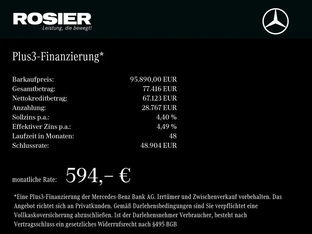 Gebraucht Mercedes EQS580 Premium Plus 400 kW (544 PS) 2024 Schwarz / obsidianschwarz SUV