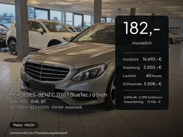 Gebraucht Mercedes C200 136 PS (100 kW) 2015 Andere Limousine