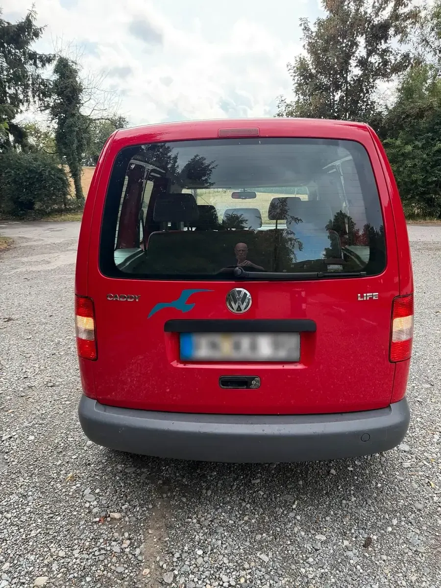 Gebraucht VW Caddy Life 80 PS (58 kW) 2009 Rot Van / Kleinbus