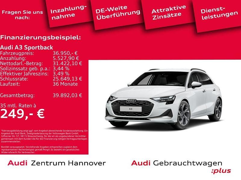 Gebraucht Audi A3 Advanced Plus 150 PS (110 kW) 2025 Weiß Limousine