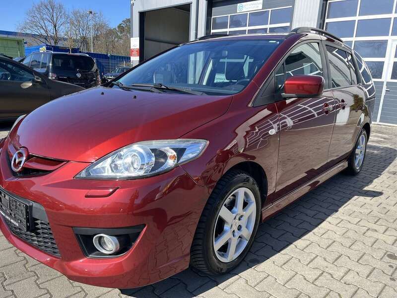Carminarot metallic Gebraucht 2010 Mazda 5 Active Plus Van / Kleinbus | 6.200 € (Etwas zu teuer) - Bild 1/4