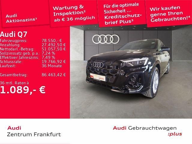 Gebraucht Audi Q7 S-Line 394 PS (289 kW) 2025 Mythosschwarz metallic/mythoss SUV