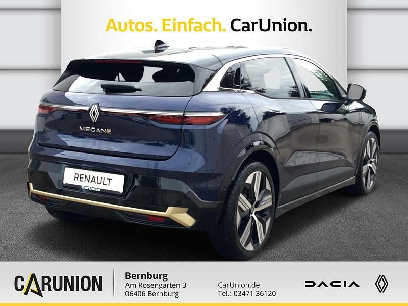 Gebraucht Renault Megane E-Tech Iconic 160 kW (218 PS) 2024 Nachtblau metallic, black pearlschwarz metallic Limousine