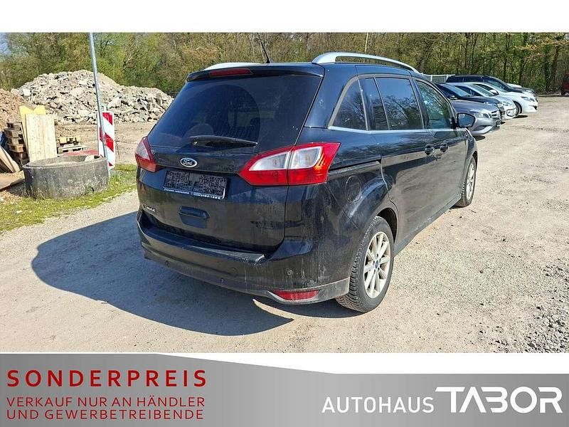 Gebraucht Ford Grand C-Max Titanium 120 PS (88 kW) 2016 Iridiumschwarz metallic Van / Kleinbus