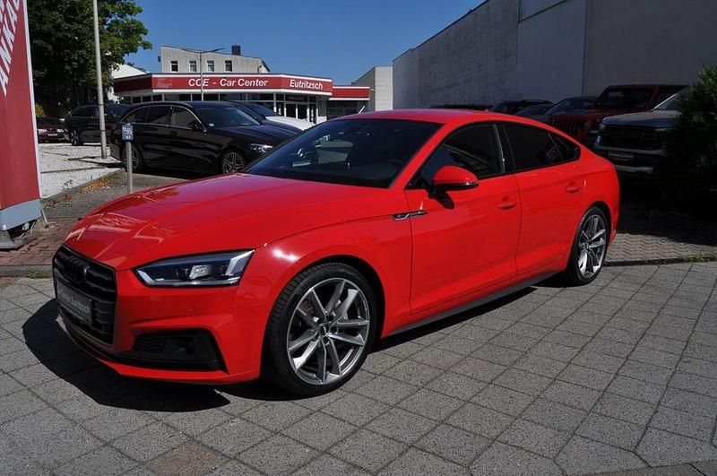 Rot Gebraucht 2018 Audi A5 Sportback S-Line Kleinwagen | 25.990 € (Fairer Preis) - Bild 1/4