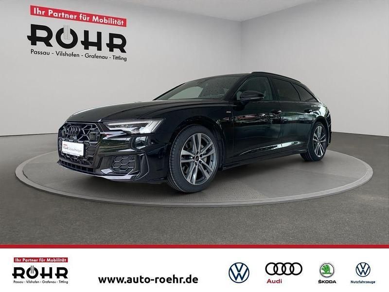 Mythosschwarzmet Gebraucht 2024 Audi A6 S-Line Kombi | 56.400 € - Bild 1/4