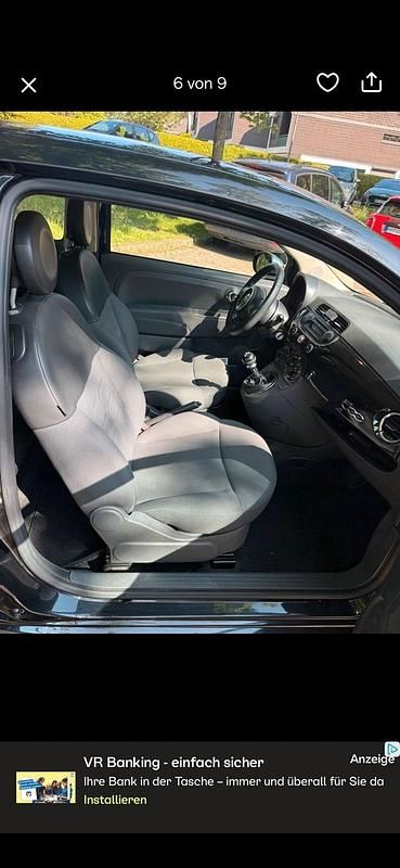 Gebraucht Fiat 500 69 PS (50 kW) 2012 Schwarz Kleinwagen