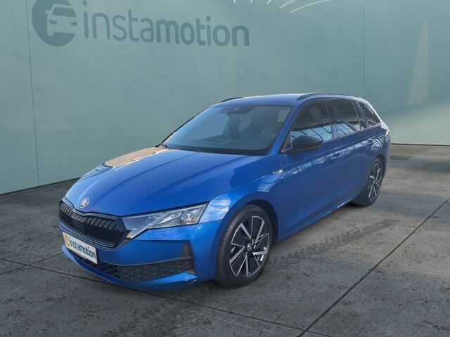 Blau Gebraucht 2024 Skoda Octavia SportLine Kombi | 39.499 € - Bild 1/2