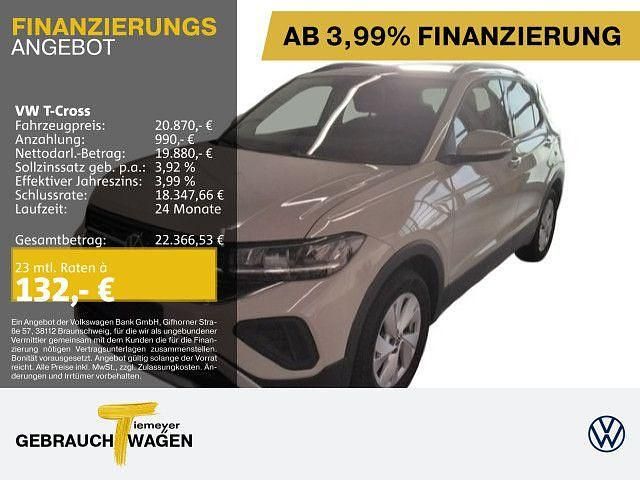 Grau Gebraucht 2024 VW T-Cross Life SUV | 20.870 € (Fairer Preis) - Bild 1/4