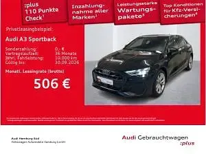 Gebraucht Audi A3 204 PS (150 kW) 2025 Schwarz (0e mythosschwarz metallic) Limousine