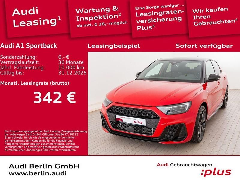 Rot Gebraucht 2025 Audi A1 Sportback S-Line Kleinwagen | 28.990 € (Etwas zu teuer) - Bild 1/3