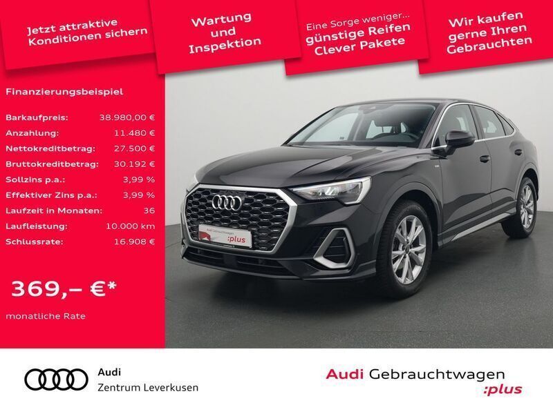 Schwarz Gebraucht 2024 Audi Q3 Sportback S-Line SUV | 38.980 € (Guter Preis) - Bild 1/4