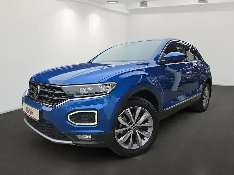 Second-hand VW T-Roc Style 110 CP (80 kW) 2021 Albastru SUV