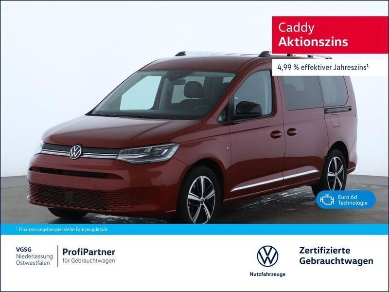 Rot Gebraucht 2023 VW Caddy Maxi Style Van / Kleinbus | 34.900 € (Fairer Preis) - Bild 1/4