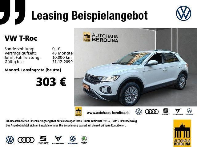 Weiß Gebraucht 2024 VW T-Roc Life SUV | 25.444 € (Superpreis) - Bild 1/4