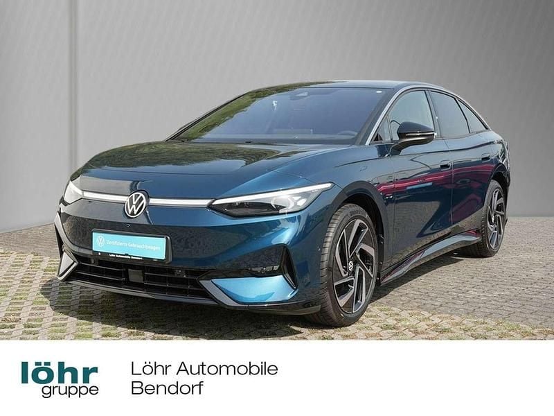 Aquamarinblau metallic Gebraucht 2023 VW ID.7 Pro Limousine | 50.980 € (Fairer Preis) - Bild 1/4