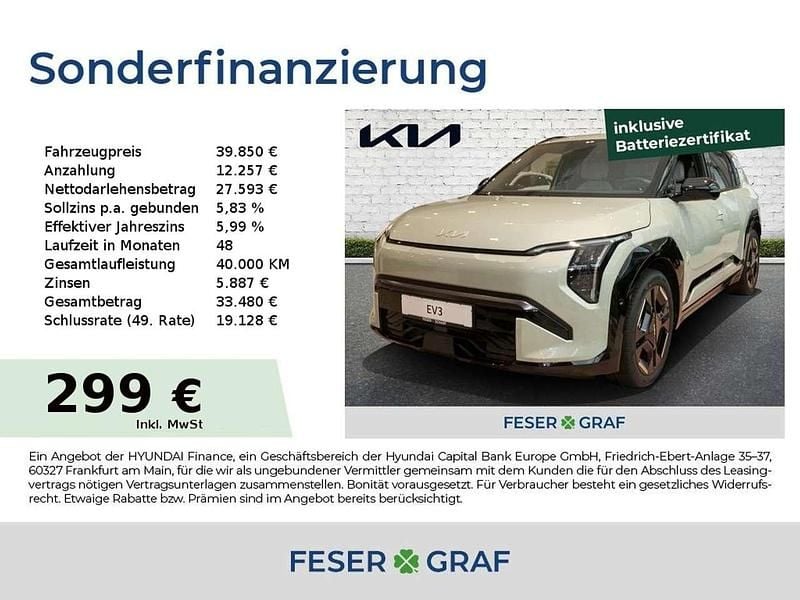 Aventurine green Gebraucht 2024 Kia EV3 4 SUV | 39.850 € (Fairer Preis) - Bild 1/4