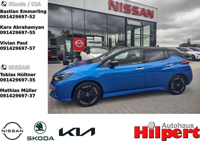 Xfv blue / black (metallic) Gebraucht 2024 Nissan Leaf N-Connecta Kleinwagen | 22.990 € (Etwas zu teuer) - Bild 1/4
