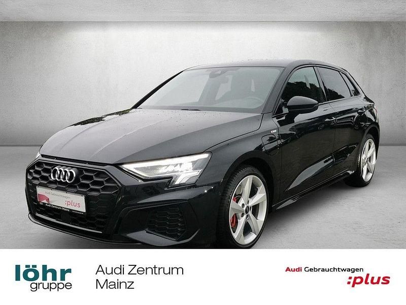 Mythosschwarz metallic Gebraucht 2023 Audi A3 Sportback e-tron S-Line Limousine | 26.980 € (Guter Preis) - Bild 1/4