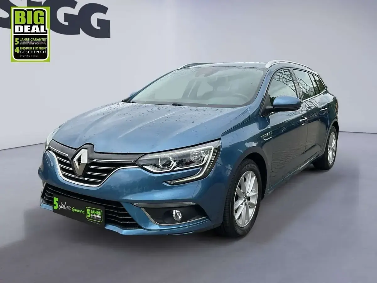 Gebraucht Renault Mégane GrandTour Intens 101 PS (74 kW) 2017 Berlin blau metallic Kombi