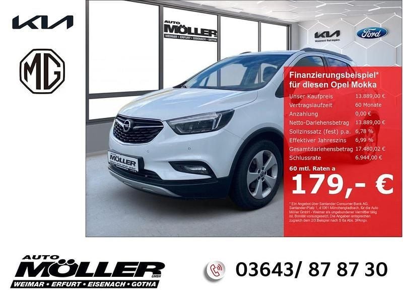 Schneeweiss Gebraucht 2018 Opel Mokka X SUV | 13.889 € (Fairer Preis) - Bild 1/4
