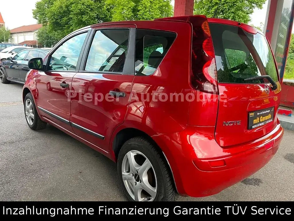 Gebraucht Nissan Note Visia 88 PS (64 kW) 2009 Rot Kleinwagen