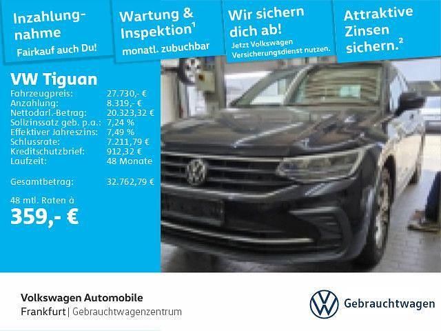 Deep black perleffekt Gebraucht 2022 VW Tiguan Life SUV | 27.730 € (Superpreis) - Bild 1/1