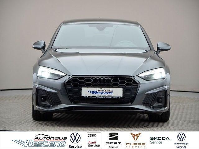 Grau Gebraucht 2022 Audi A5 Sportback S-Line Limousine | 33.960 € (Teuer) - Bild 1/4