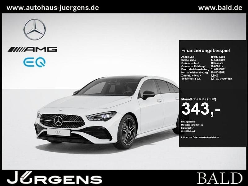 Unilack polarweiß Gebraucht 2024 Mercedes CLA200 Shooting Brake AMG Kombi | 36.480 € (Teuer) - Bild 1/4