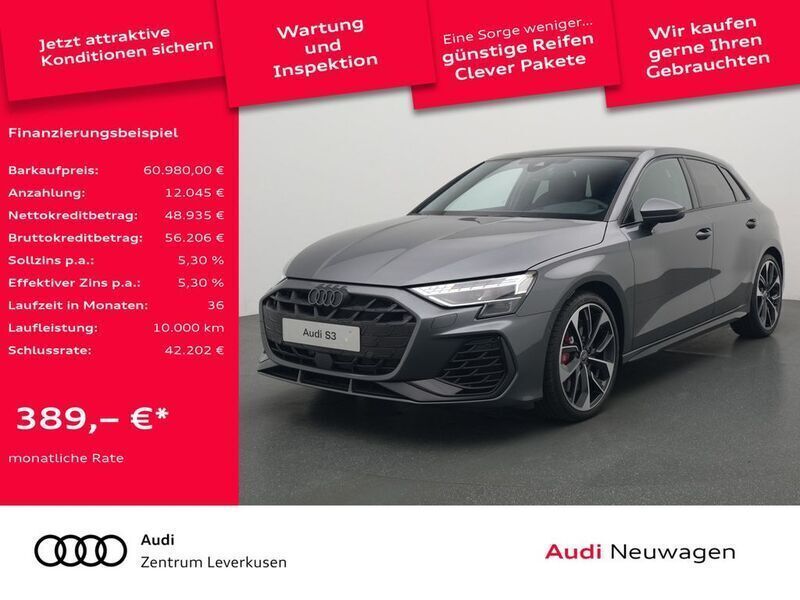 Daytonagrau perleffekt Neu 2025 Audi S3 Sport Limousine | 60.980 € (Etwas zu teuer) - Bild 1/4