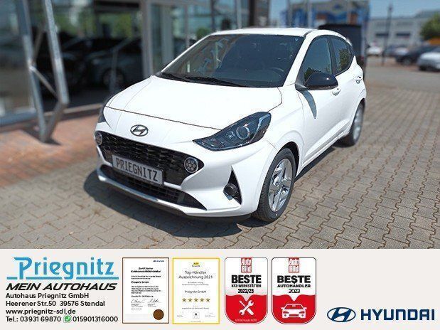 Atlas weiß Gebraucht 2023 Hyundai i10 GO! Kleinwagen | 14.390 € (Fairer Preis) - Bild 1/4