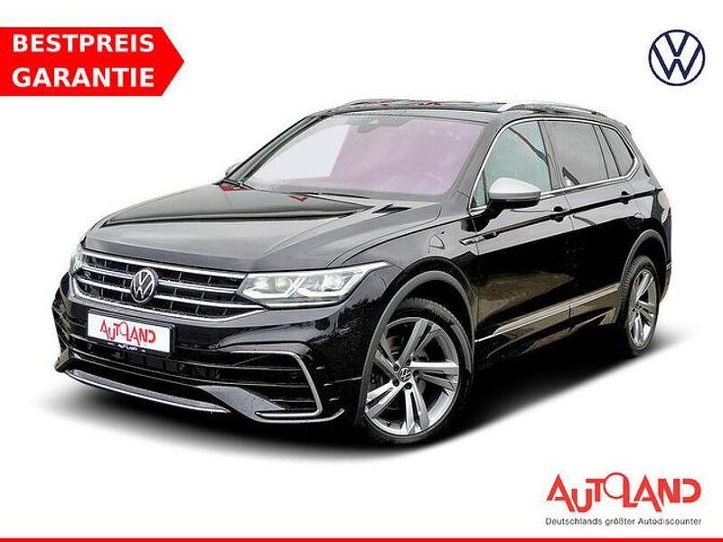 Schwarz Gebraucht 2022 VW Tiguan Allspace R-line SUV | 38.490 € (Etwas zu teuer) - Bild 1/4