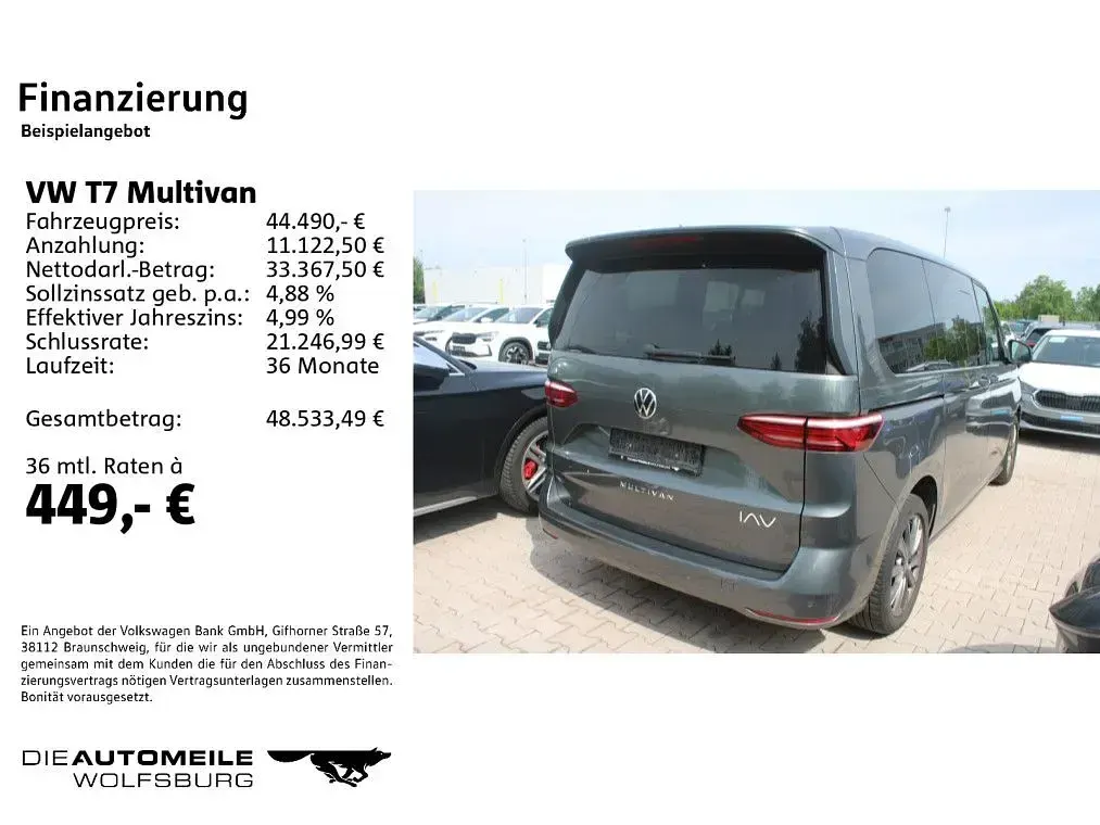 Gebraucht VW Multivan Life 204 PS (150 kW) 2023 Indiumgrau metallic Van / Kleinbus