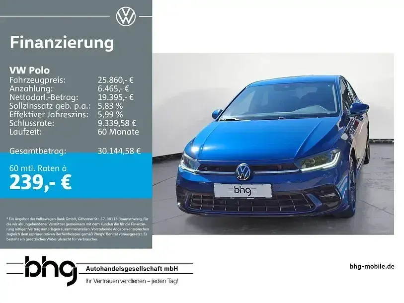 Gebraucht VW Polo R-line 95 PS (69 kW) 2026 Kleinwagen