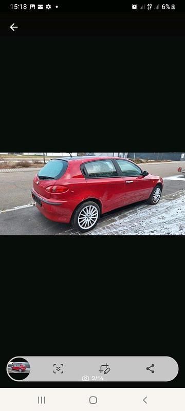 Gebraucht Alfa Romeo 147 120 PS (88 kW) 2005 Rot Kleinwagen