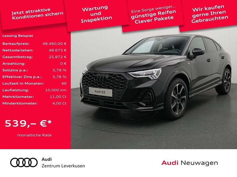 Schwarz Gebraucht 2026 Audi Q3 Sportback S-Line SUV | 48.480 € (Etwas zu teuer) - Bild 1/4
