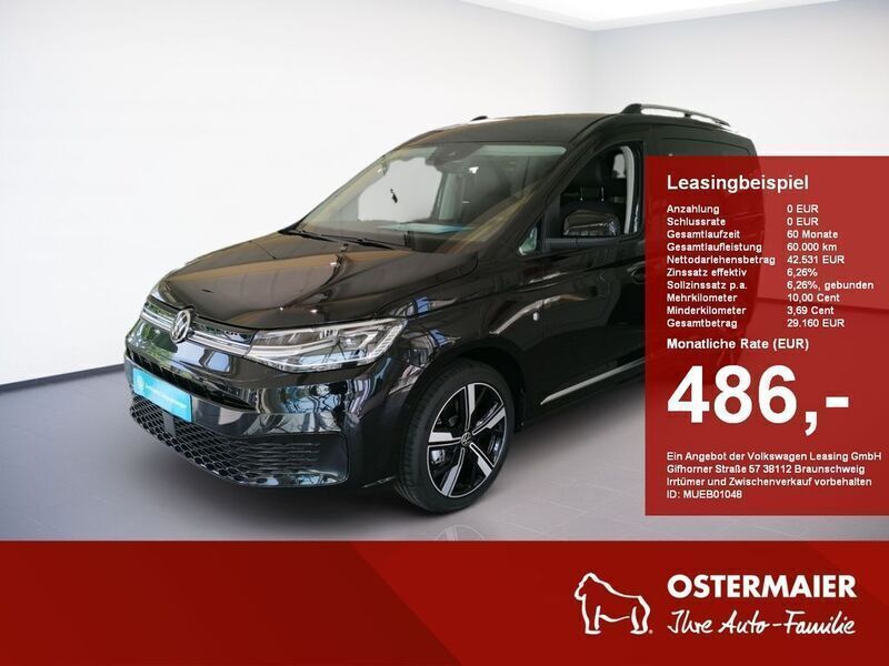 Deep black perleffekt Neu 2024 VW Caddy Style Van / Kleinbus | 42.480 € (Fairer Preis) - Bild 1/4