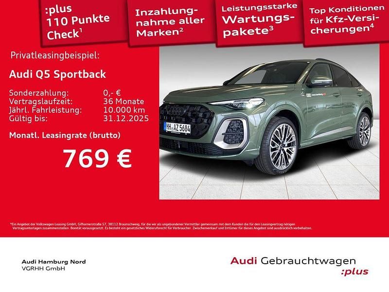 Distriktgrün metallic Gebraucht 2025 Audi Q5 Sportback Ambiente SUV | 64.960 € - Bild 1/3