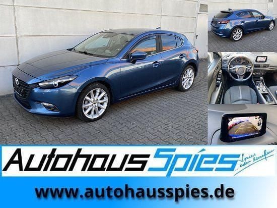 Turmalinblau metallic Gebraucht 2017 Mazda 3 Sports-Line Limousine | 8.490 € (Superpreis) - Bild 1/4