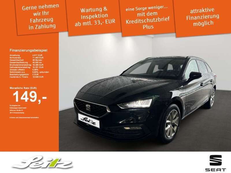 Schwarz Gebraucht 2021 Seat Leon Style Limousine | 19.948 € (Fairer Preis) - Bild 1/4