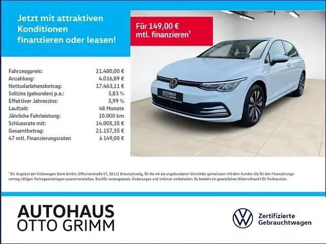 Pure white Gebraucht 2024 VW Golf VIII Move Limousine | 20.980 € (Superpreis) - Bild 1/4
